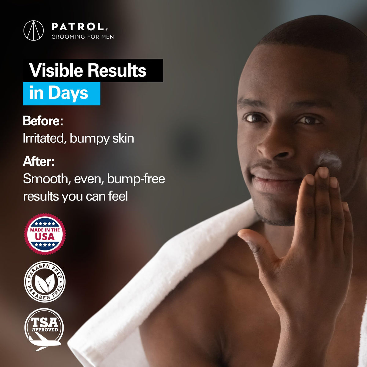 Bump Patrol maximum strength formula tube showing 0.5 ounce size