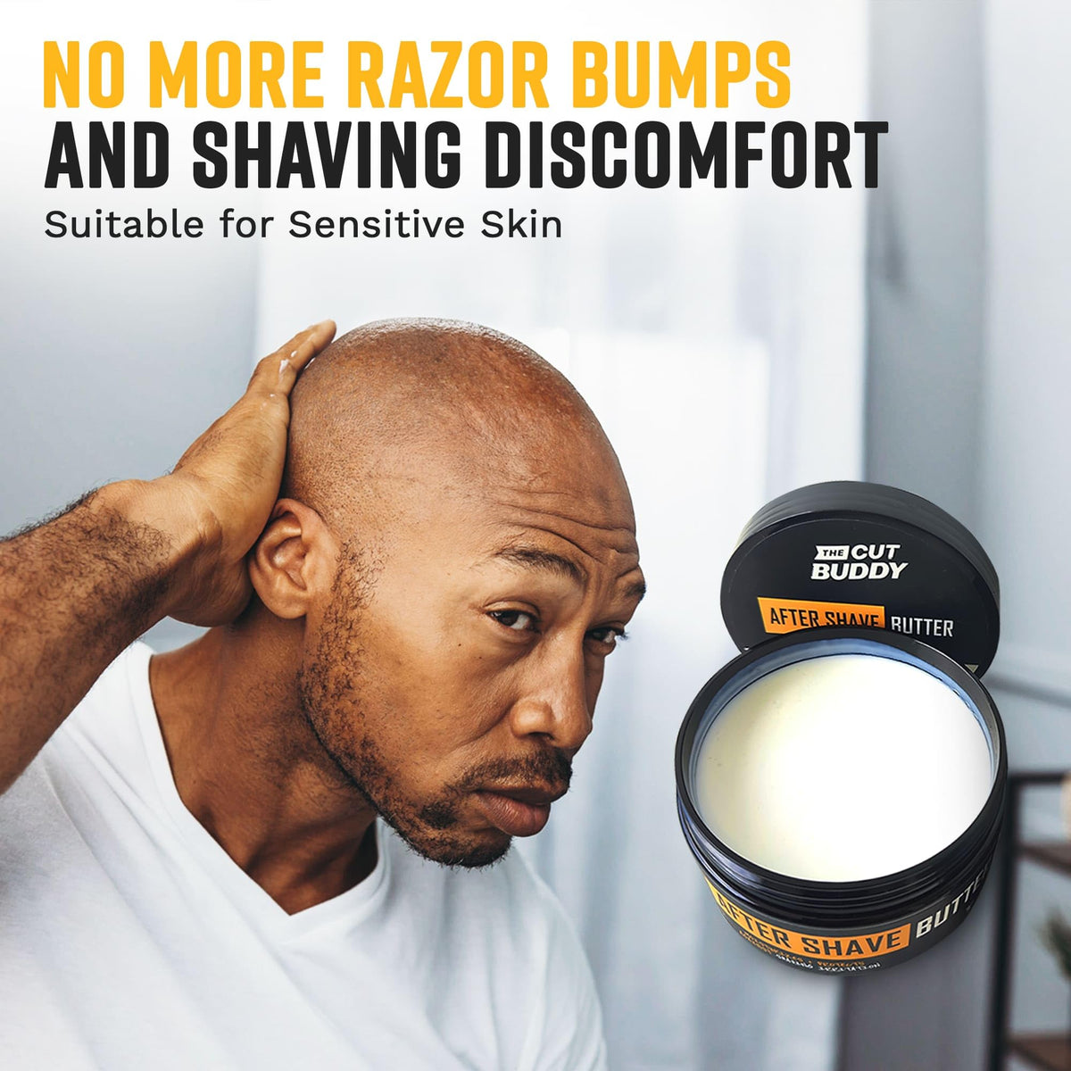 The Cut Buddy premium aftershave moisturizer for men and women