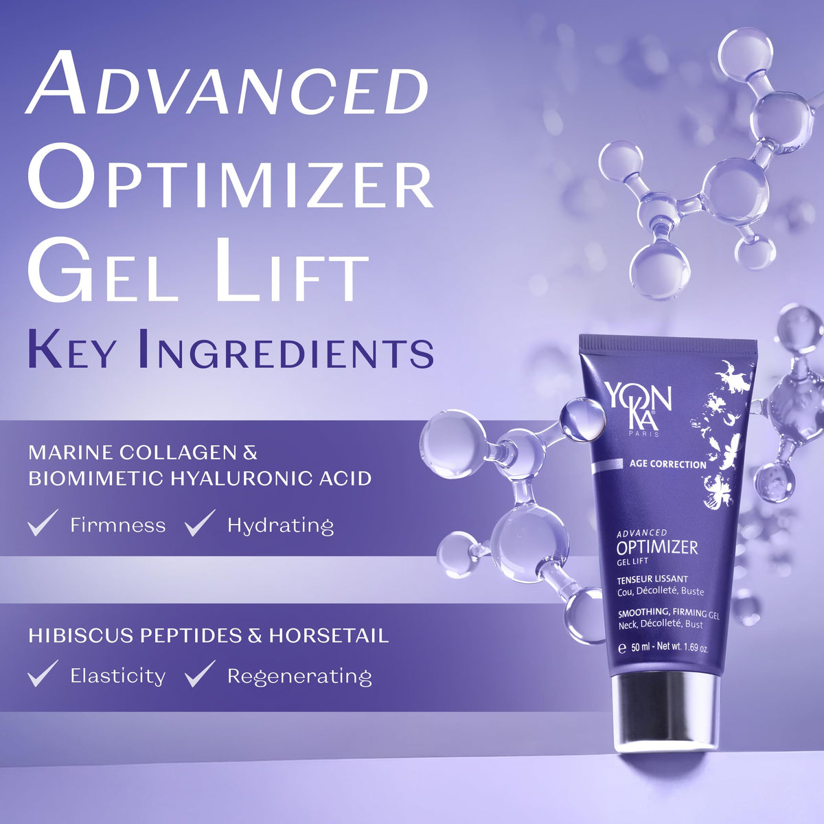 YonKa Paris Advanced Optimizer firming gel for neck and decollete contouring