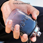 Coach luxury woody amber scented aftershave lotion closeup