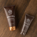 Salt Cellar calming post shave lotion for sensitive skin showing the reverse side label