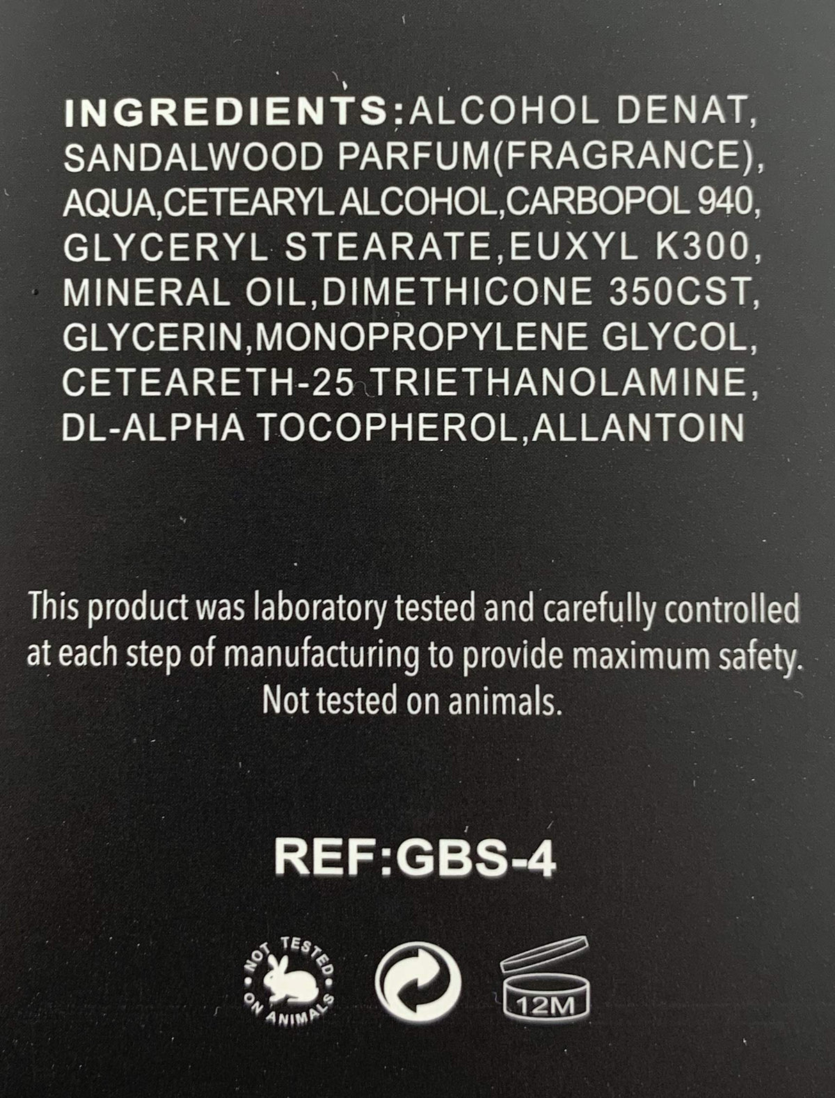 GBS Sandalwood Aftershave Balm 5 fluid ounce tube for sensitive skin care