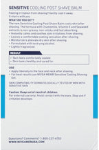Nivea Men alcohol free aftershave balm for sensitive skin packaging details