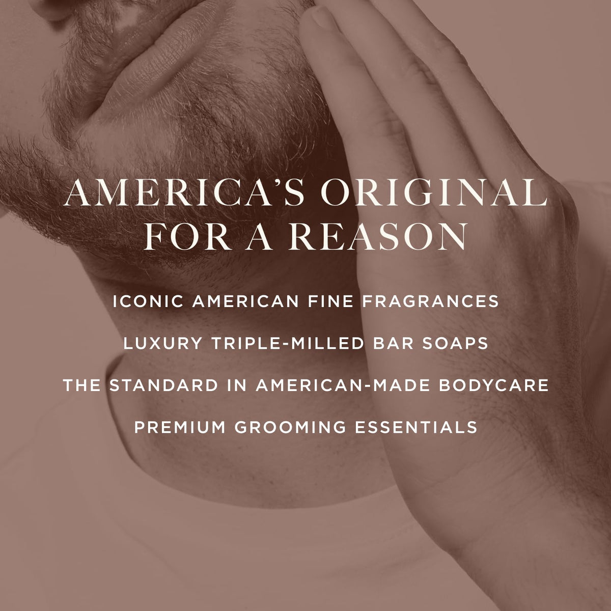 Side view of the 3 Fluid Ounce bottle of Caswell-Massey Jockey Club premium American aftershave.