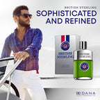 British Sterling by Dana masculine post shave splash in flask bottle