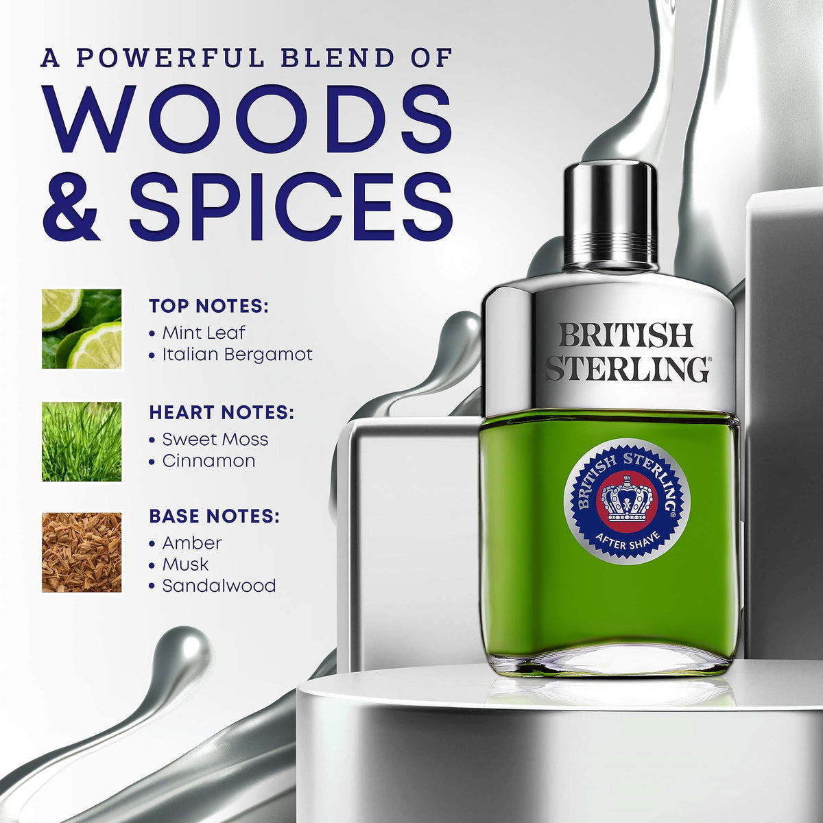 Dana British Sterling three point eight ounce men fragrance splash