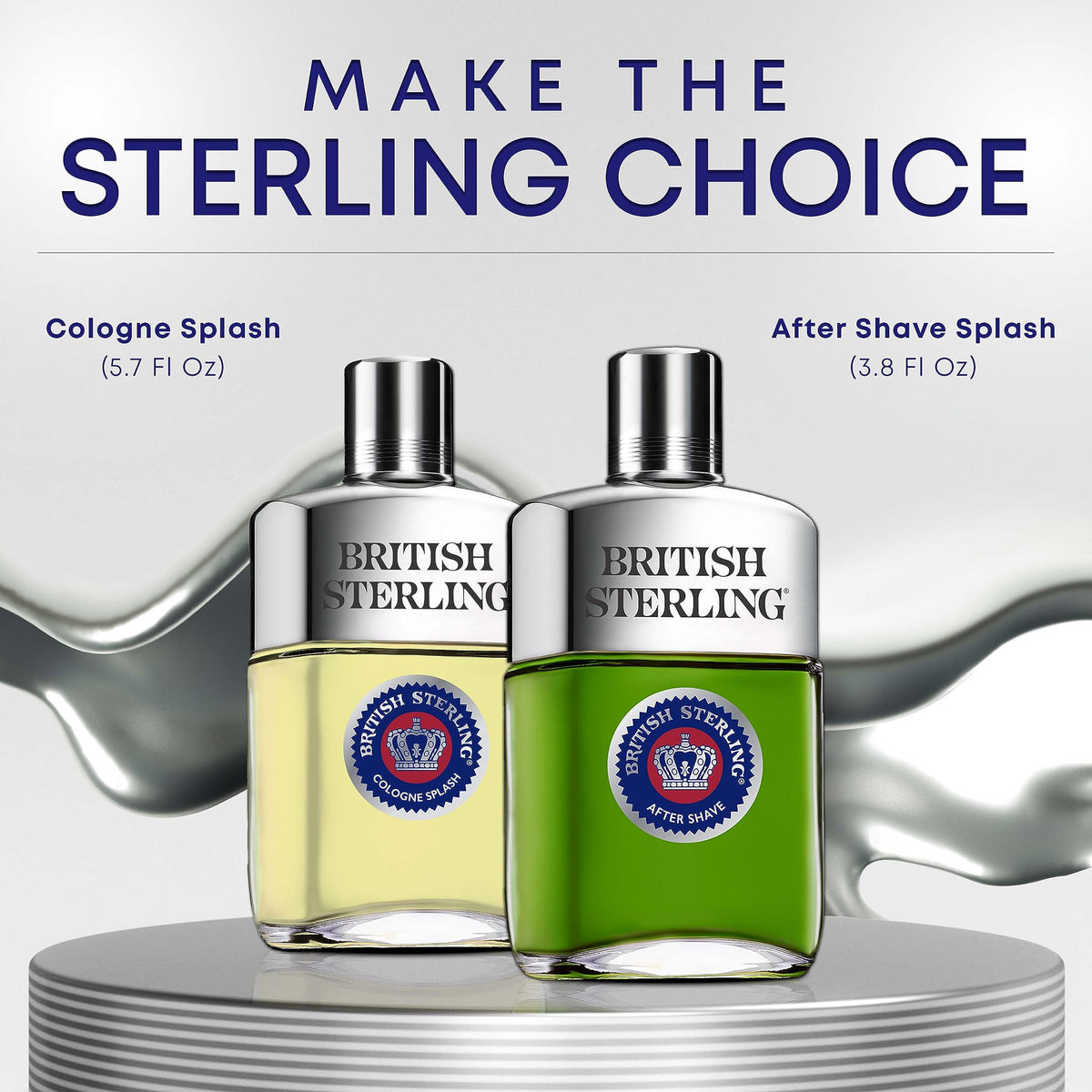 Premium Dana British Sterling aftershave liquid product shot