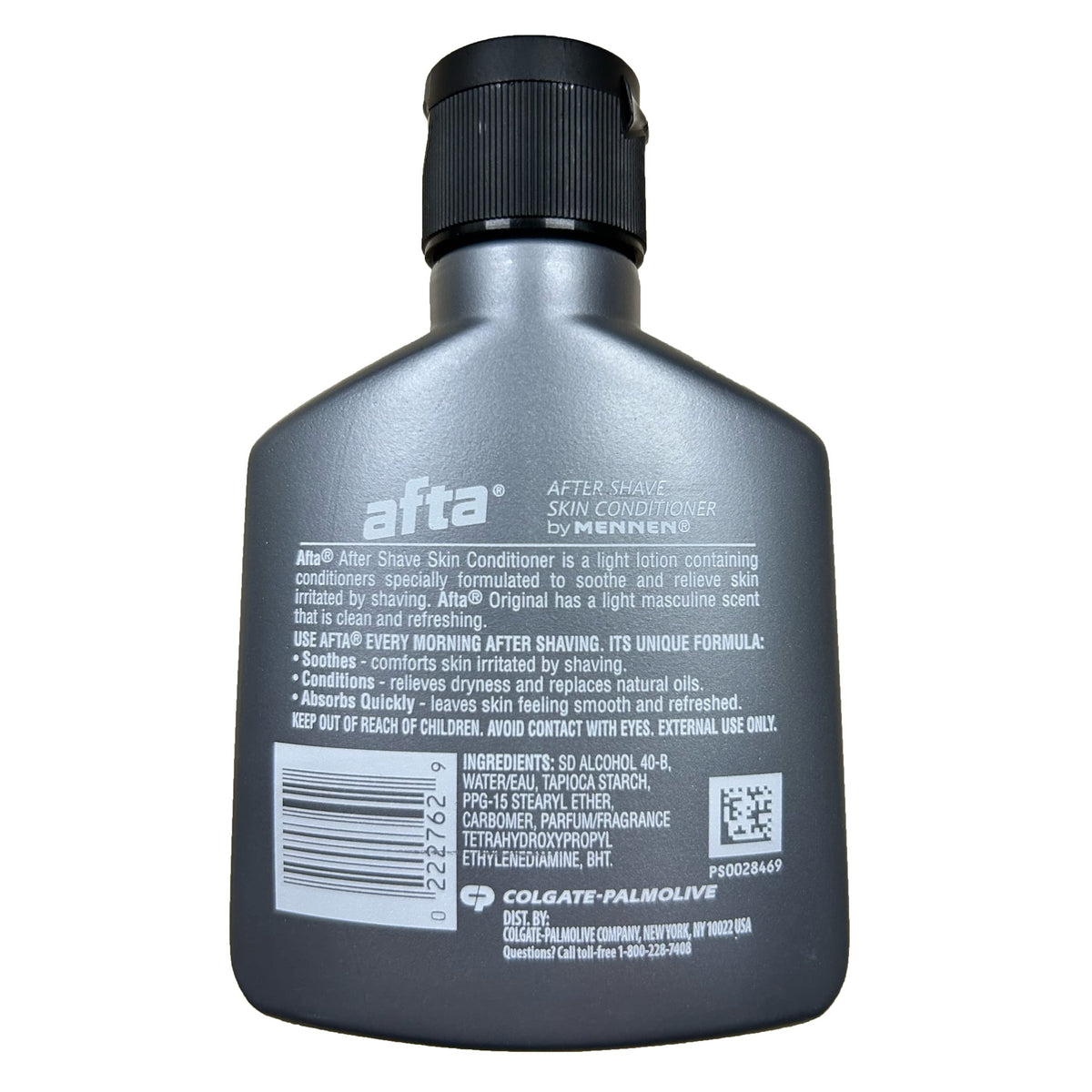 Mennen Afta Original pre shave lotion 3 ounce packaging showing ingredients text