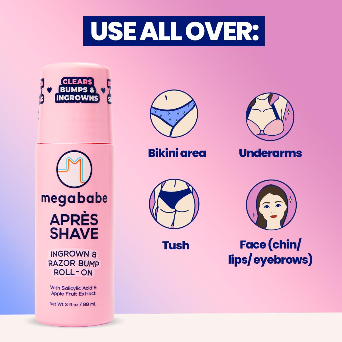 Megababe Après Shave underarm and leg razor burn soothing treatment
