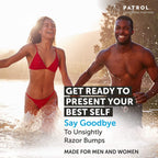 Dermatologist recommended Bump Patrol razor bump treatment liquid product shot.
