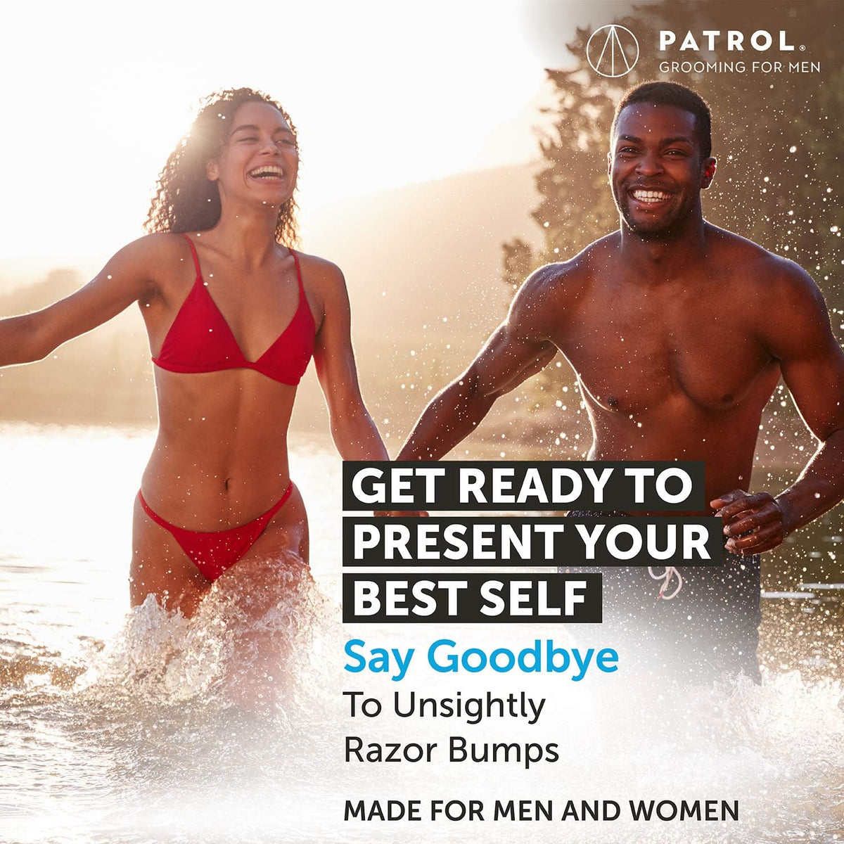 Dermatologist recommended Bump Patrol razor bump treatment liquid product shot.