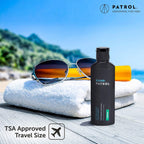 Authentic USA imported Bump Patrol aftershave formula showing product label instructions.