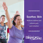 Bikini Zone Medicated After Shave Cream package showcasing the lidocaine formula for razor bump prevention.