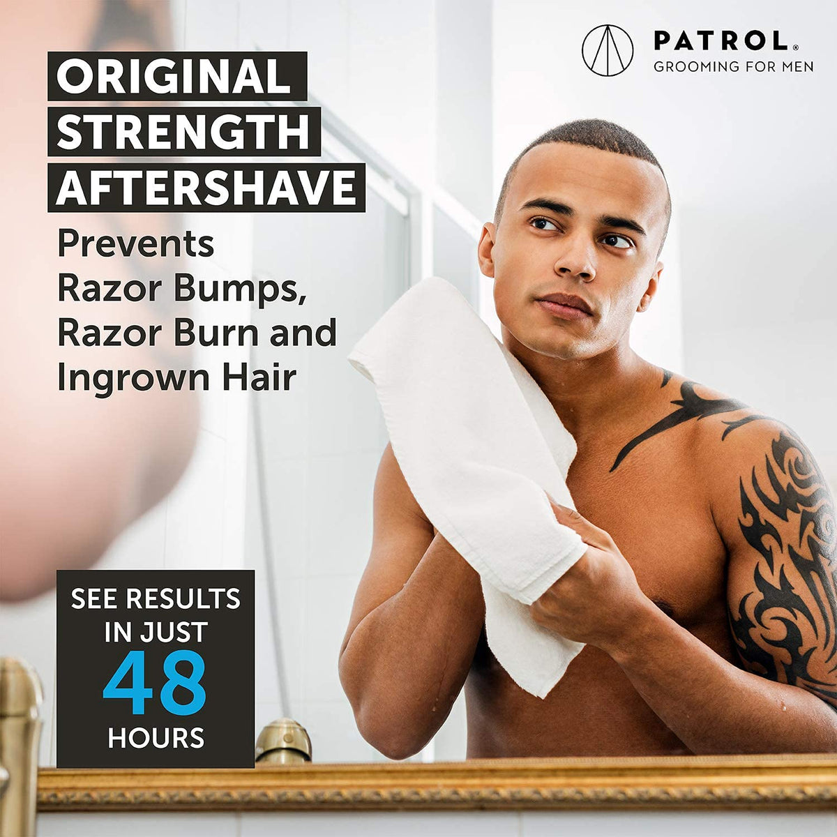 Bump Patrol salicylic acid ingrown hair solution bottle back label directions