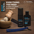 Travel friendly bottle of Bump Patrol maximum strength hair follicle treatment