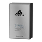 Side profile of Adidas Dynamic Pulse men fragrance bottle displaying the eco friendly cap.