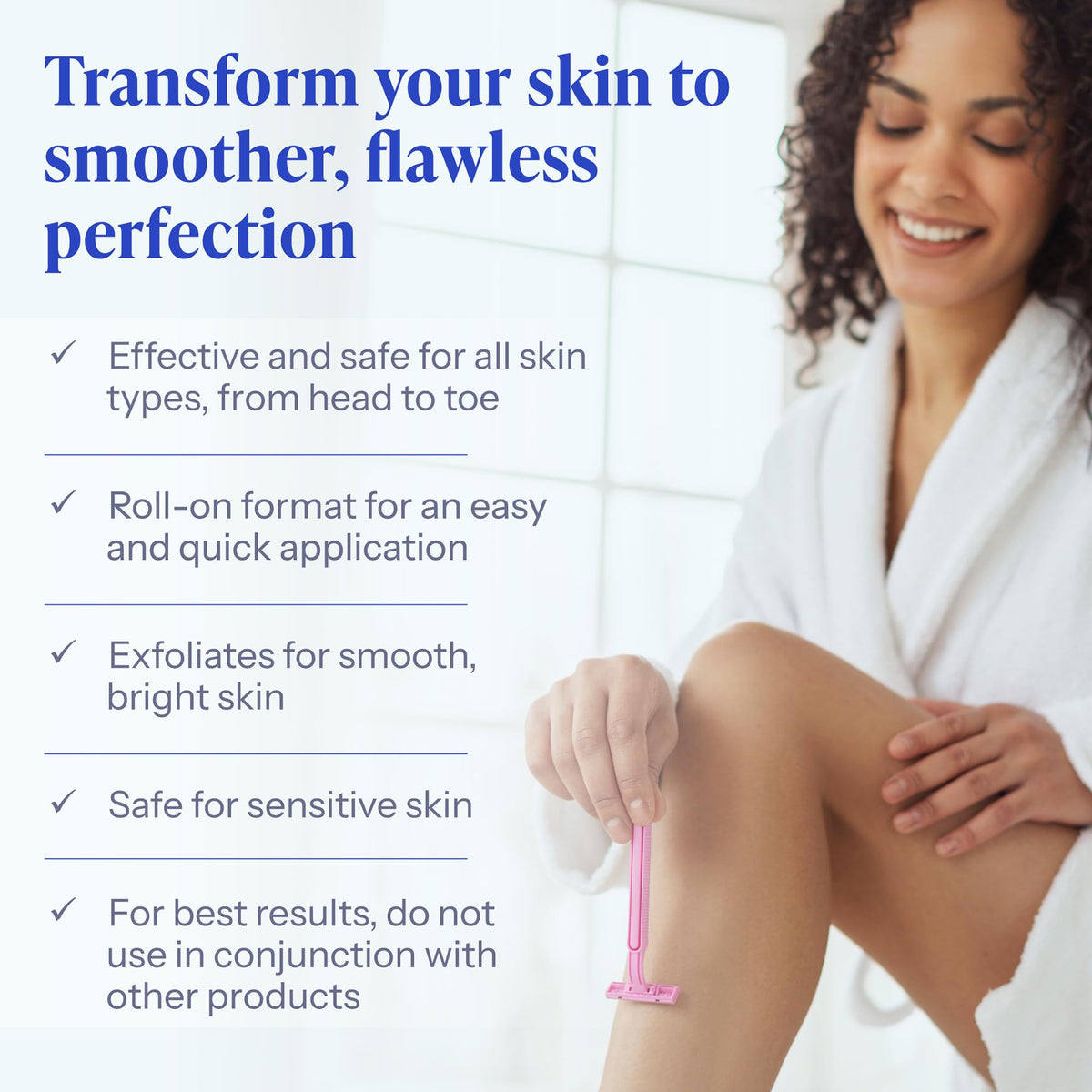 Tend Skin Post Shaving and Waxing roll on applicator showing the dual piece assembly