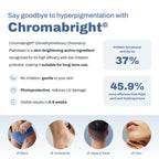 Authentic USA imported PFB Vanish with Chromabright dark spot remover product packaging.