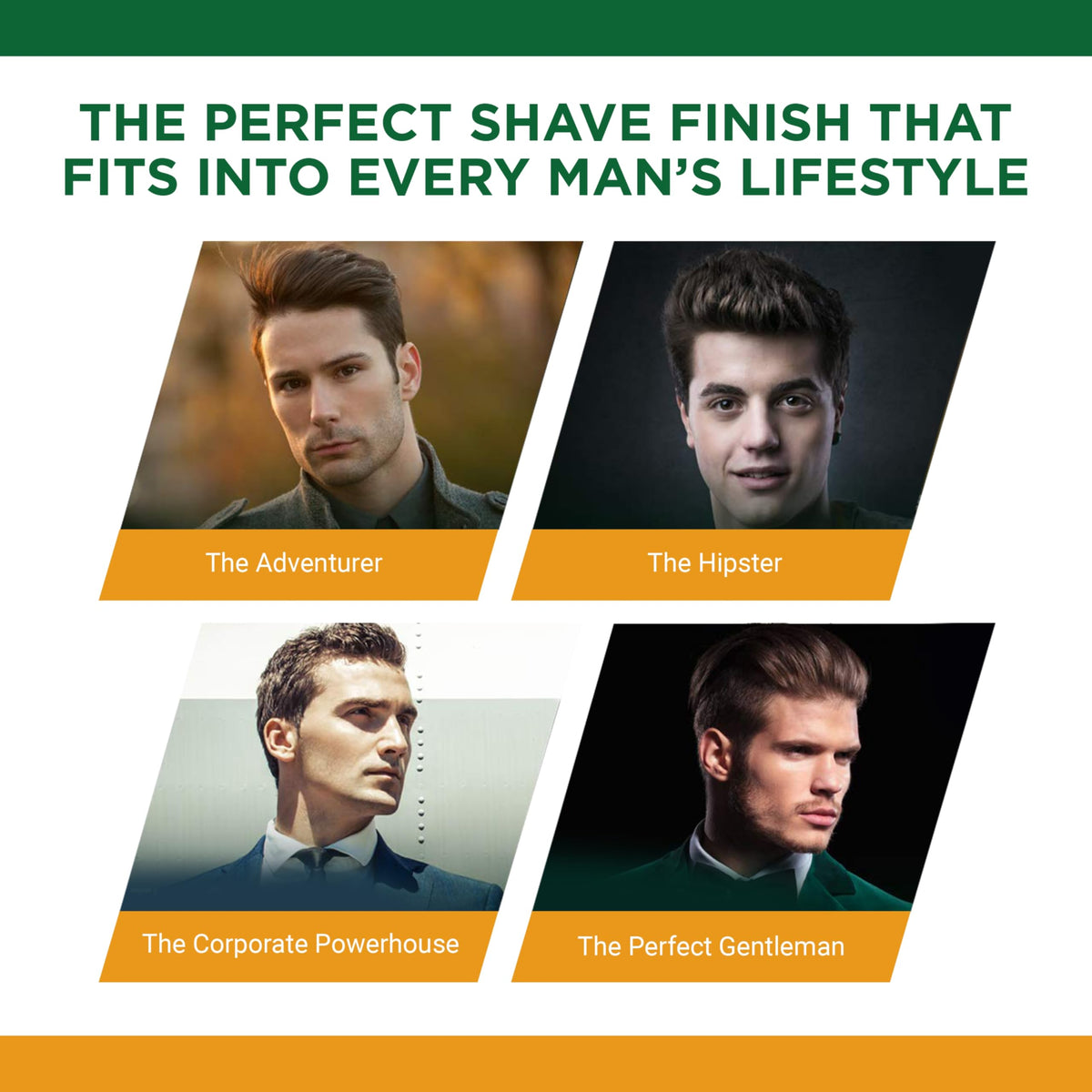 Traditional barbershop style aftershave lotion packaging back label