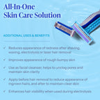 Close up of the top cap and neck of the imported Tend Skin razor burn relief solution