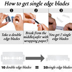 Megan clear beard shaping template guide showing facial placement curves