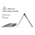 AhfuLife premium stainless steel pocket comb packaged inside its elegant gift box