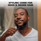 Wahl anti static beard comb displaying the authentic brand logo engraving