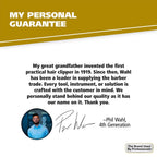 Durable hand cut grooming comb by Wahl for men's daily hair maintenance