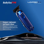 Babylisspro compact trimmer black graphite T-blade close up