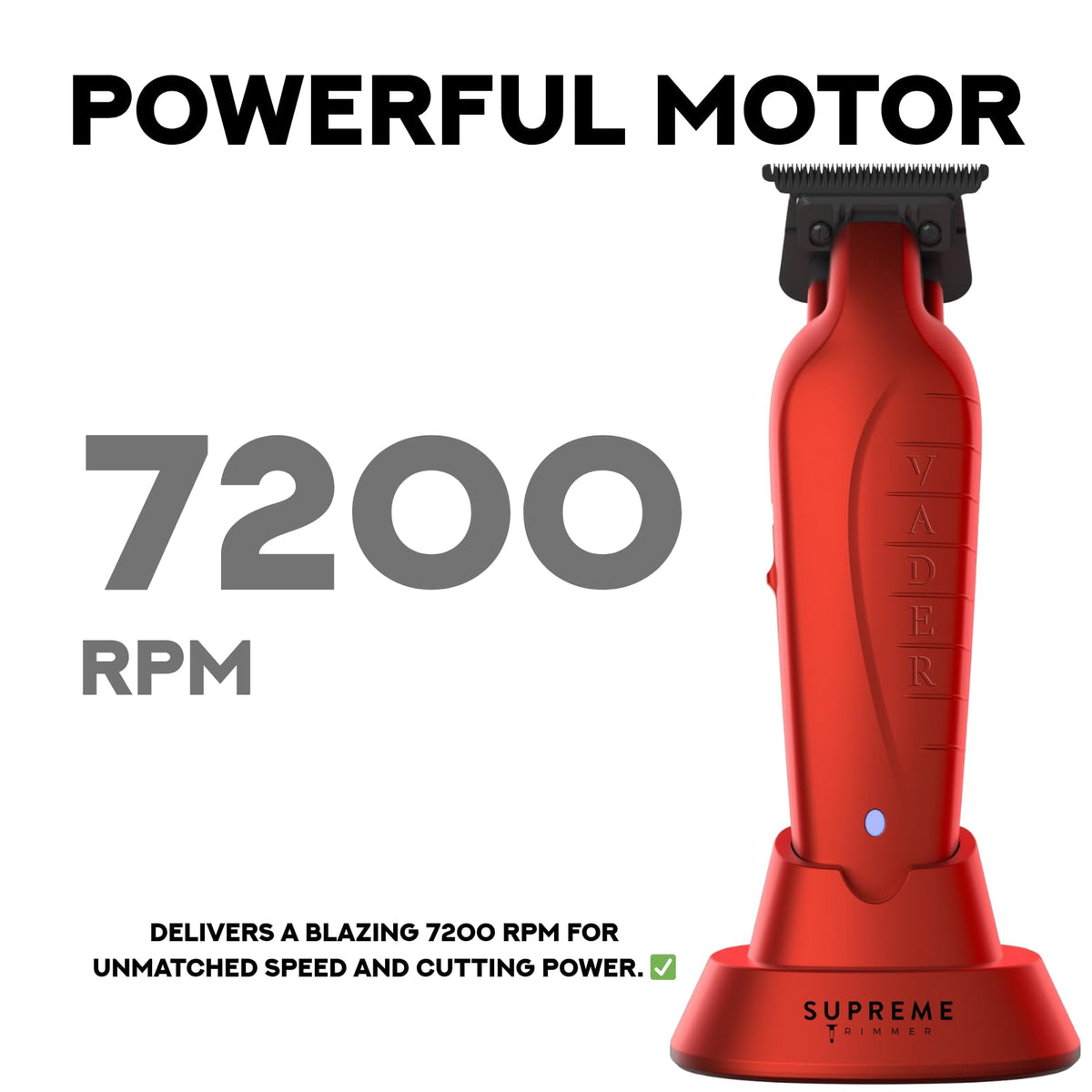 Supreme Trimmer Vader ST3778 LED battery display