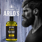 Authentic Arlo's Pro-Growth beard shampoo and conditioner