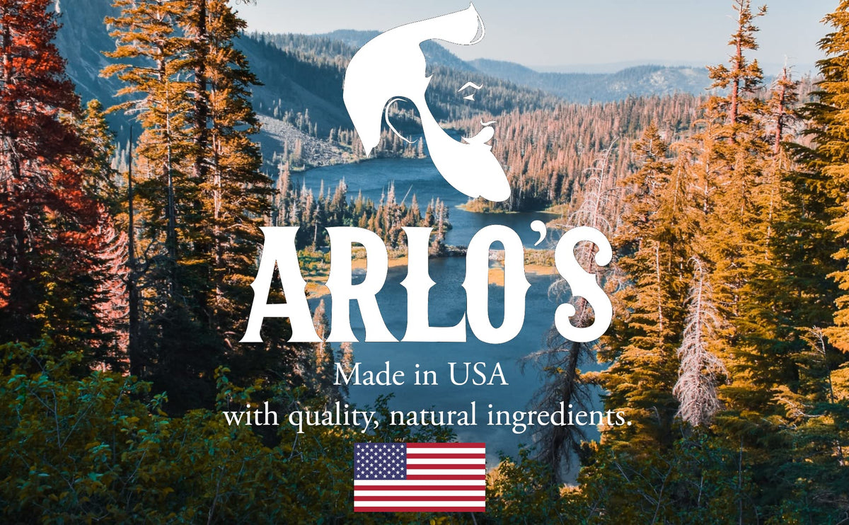 Back view of Arlo's 12 ounce beard wash bottle