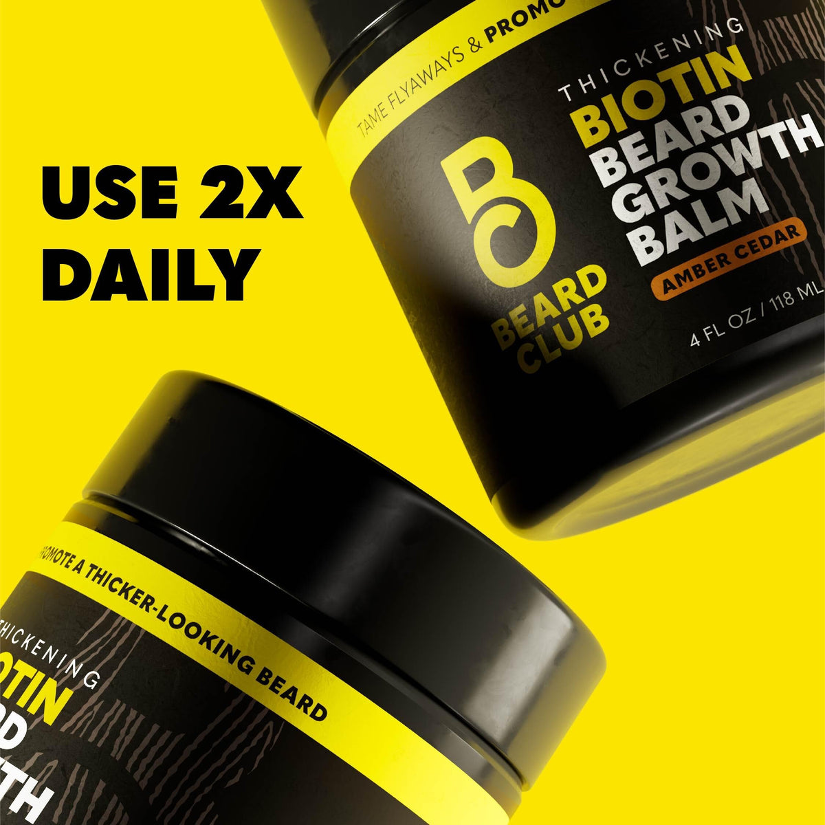 The Beard Club Biotin Beard Balm 4 fluid ounce container