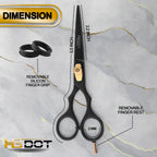 HB DOT men's grooming kit including five point five inch scissors and mustache comb