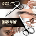 Ergonomic finger loops on Utopia Care professional beauty scissors