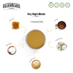 Handmade organic mustache wax and acetate comb grooming kit