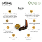 Vegan mustache wax and folding comb for men