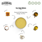 Man styling mustache with Golden Beards wax