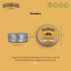 Golden Beards mustache wax ingredients list label