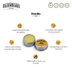 Top view of Golden Beards natural styling wax
