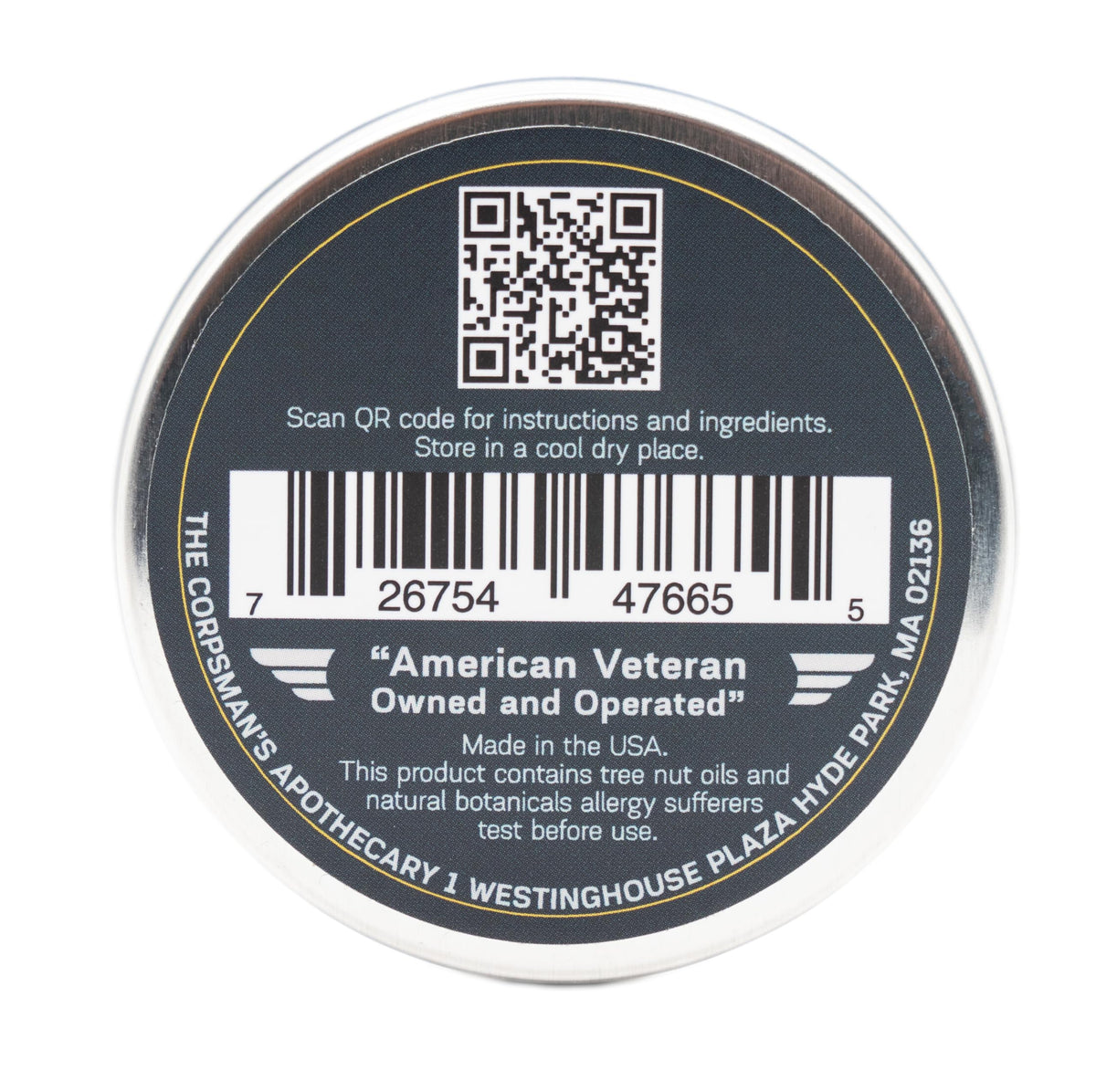 Man applying Corpsman's Mustache Wax for styling
