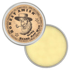 Top view of Honest Amish 2 ounce beard wax tin
