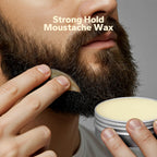 SilkyShark Mustache Wax natural ingredients and branding