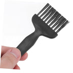 Ergonomic non-slip handle detail of shaving razor cleaning tool