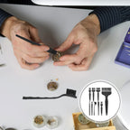 Detailed view of assorted Lurrose shaver cleaning brush heads