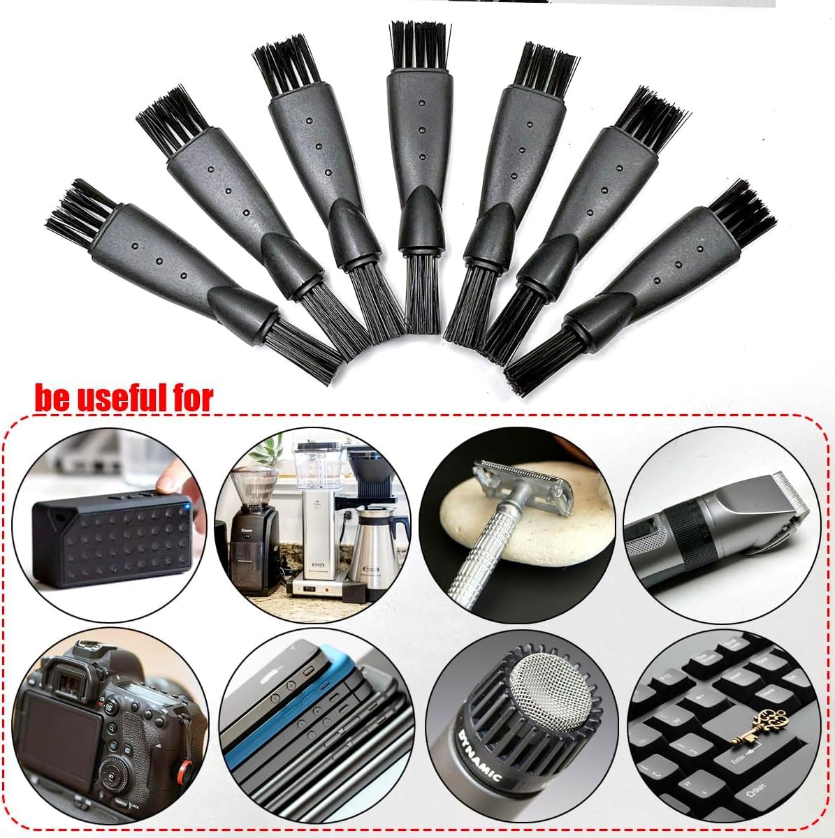 Travel-friendly size of LinMei electric shaver cleaning tool