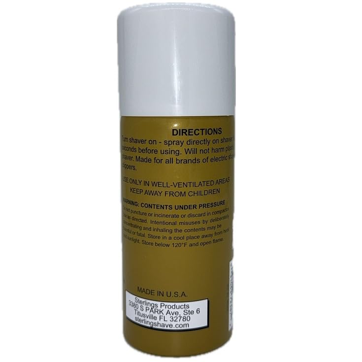 Sterling's Gold Label electric shaver lubricant can