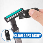 Portable electric shaver maintenance brush set for travel