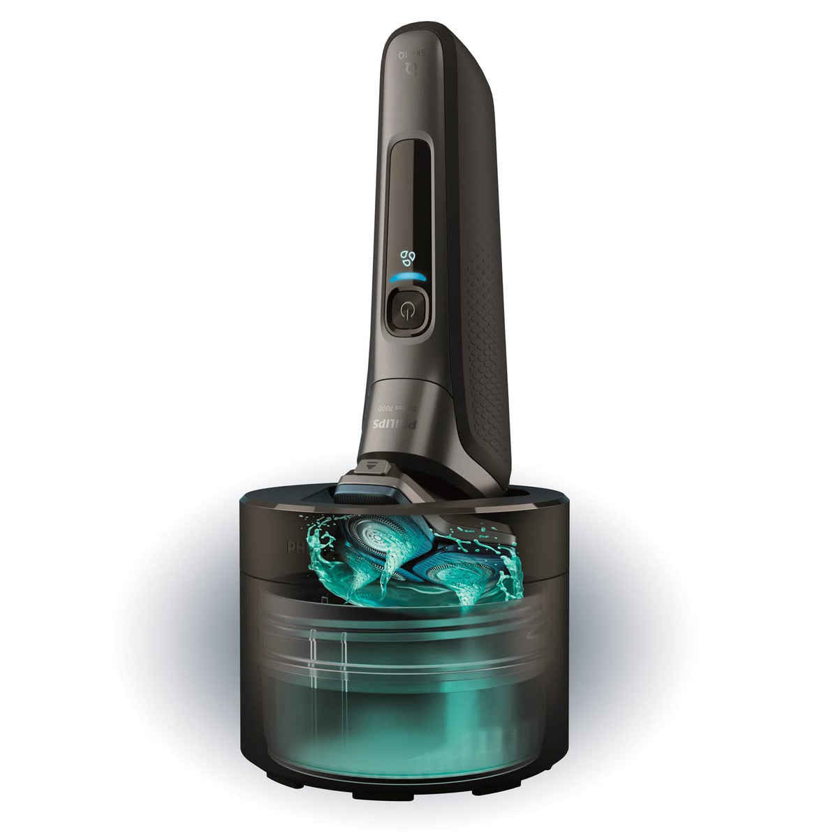 Side view of Philips Quick Clean Pod cartridge bottle