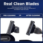 Side profile of portable push-type shaver rinsing tool